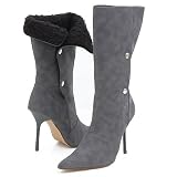 Michael Antonio Plenty Mid-Calf Boots 6 Gray