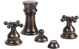 Graff Bidet Set W/ Cross Handles G-2560-C2-ABN Antique Brushed Nickel