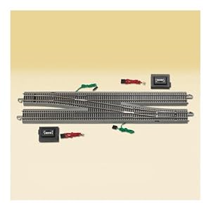 HO Scale Remote Control Crossover Turnout Train Accessory: Left