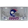 New York Giants Zinc License Plate - NFL Football Fan Shop Sports Team Merchandise