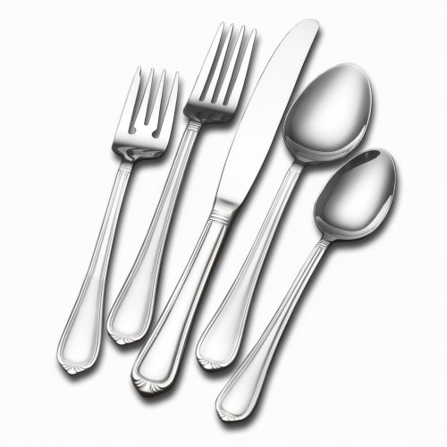 International Silver 45-Piece Nouveau Stainless Steel Flatware Set, Service for 8