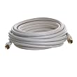 25FT RG6 (18AWG) 75Ohm, Quad Shield, CL2 Coaxial Cable with F Type Connector ...