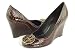 TORY BURCH Sophie Patent Snake Wedge Heel Chocolate, Size 9