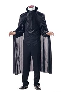 Men'S Headless Horseman Horror Costume (Black;Small)
