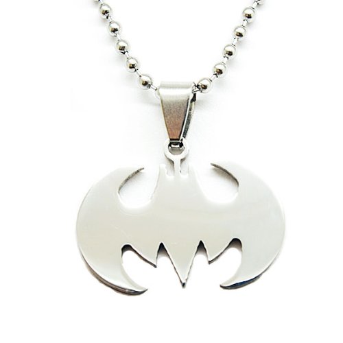 Batman Superhero Pendant Necklace Steel Chain Fashion Stainless Men
