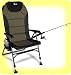 FREE ROD & REEL ($20.00 Value) EARTH FISHING CHAIR - ULTIMATE 4-POSITION OUTDOOR & FISHING CHAIR w/ NEW ADJUSTABLE FRONT LEGS