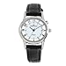 Anne Klein,AK Anne Klein Women's 107161WTBI Silver-Tone Easy to Read Instalite Watchwith a Black Leather Strap,AK Anne Klein,107161WTBI,ANNE KLEIN-9483