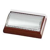 Ranieri Argenti Coffret &agrave; Bijoux Maison en Argent et Bois Blanc/Marron, forme Rectangle, le poids 2000 grammes