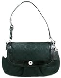 Coach Soho Pleated Signature Large Flap Hobo Handbag