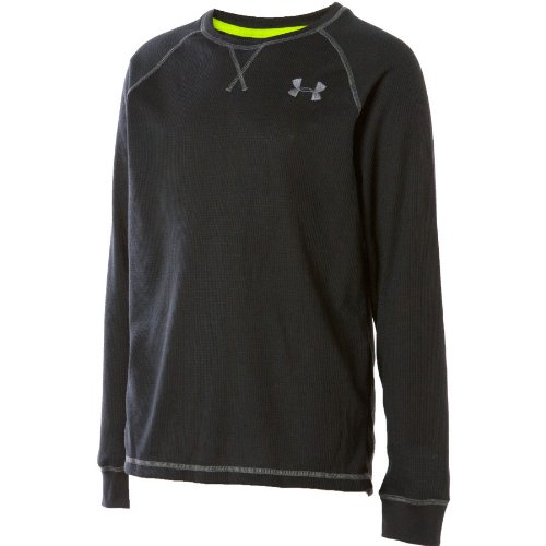Boy's Catalyst Waffle Crew by Under Armour in Black