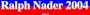Ralph Nader 2004 MINIATURE Sticker
