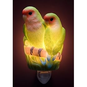 Tropical Lovebirds Night Light - Ibis & Orchid Designs