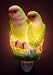Tropical Lovebirds Birds Hand Painted Night Light