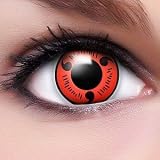 Farbige Anime Crazy Fun Sharingan Kontaktlinsen 'Naruto' mit gratis Linsenbeh&auml;lter Topqualit&auml;t
