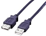 ELECOM USB�����P�[�u�� USB(A)�I�X-USB(A)���X 1.0m �u���b�N USB-EA1BK