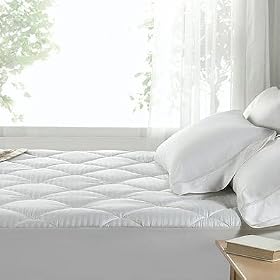 Linens Limited Polycotton Quilted Waterproof Mattress Protector, Single
