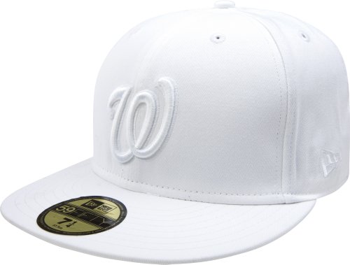 MLB Washington Nationals White on White Home Logo 59FIFTY Fitted Cap (7)