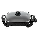 Maxi-Matic EG-1220G Elite Cuisine 12-Inch Non-Stick Electric Skillet with Glass Lid, Black