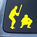 BASEBALL - Base Ball Sport - Car, Truck, Notebook, Vinyl Decal Sticker #1206 | Vinyl Color: Yellow