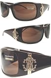 ROBERTO CAVALLI 226S CERBERO SUNGLASSES CRYSTALS RHINESTONES SNAKE 226 SUN GLASS BROWN
