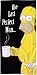 THE SIMPSONS BADETUCH HOMER THE LAST PERFECT MAN - schwarz mit Druck, 100% Baumwolle