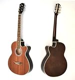 Produkt-Bild: 4/4 Akustik Gitarre "Western Style" aus Sapeli und Rosenholz mit Ersatzsaiten