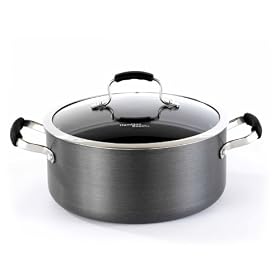 Hamilton Beach 95010 Nonstick Anodized Signature 5 Quart Covered Dutch Oven