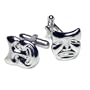 SILVER-Colored Men's Cuff Links. Mask Actor (Bal Masque) Cufflinks