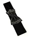 Pinup Black Wide Band Stretch Belt with Bow Accent