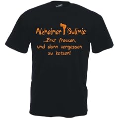 ALZHEIMER BULIMIE Fun Shirt S M L XL XXL 3XL 4XL 5XL (15 Farben)