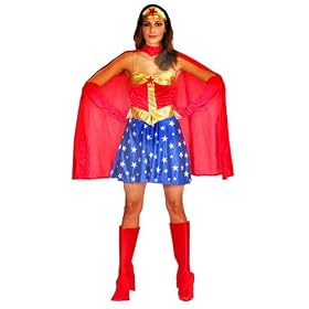 Ladies Fancy Dress Sexy Super Hero Costume Large 16-18