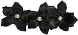 Posies Accessories Hair Clippies Three Pretty Pearls Black