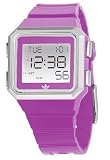 Adidas Originals Unisex Watch, ADH4014, with Purple Strap, Digital Dial and Date Function