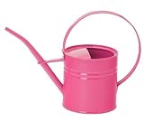 Houston International 8590E HPK 1-Quart Steel Watering Can, Hot Pink