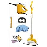HaanDeluxeTotalHomeSteamCleaningSystemIncludesFS-20+SteamFloorSanitizer&HS-20LightweightHandheldPersonalHomeSteamerwith6MicrofiberPadsSanitizingTrayForcarpetsandShortHandleAttachment