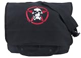 Black "Skull in Red Star" Vintage Paratrooper Bag