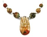 Sterling Silver and Picasso Jasper Necklace Arizona Landscape