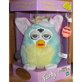 Furby Limted Special Edition Mint Green Lemon with Bonnet Easter by 