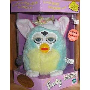 Furby Limted Special Edition Mint Green Lemon with Bonnet Easter by 