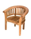 Outdoor Living : Teak Furniture Gallery TGC150 Half Moon Chair