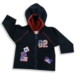 Beluga - Newborn Boys Fleece Hoodie Jacket, Navy (Size 3-6Months)