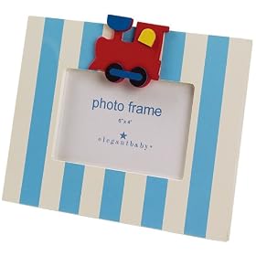 Elegant Baby "Choo Choo" 4X6 Wood Photo Frame