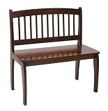 Lipper International 5235C Childs Bench with Curved Legs, Cherry