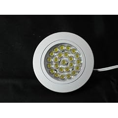 INDA LED M�bel Einbauleuchte silber, 24 flg. 12V DC 1,65W WARMWEISS