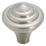 Amerock Abstractions 1-1/4-Inch Diameter Knob, Satin Nickel #BP19257-G10