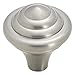 Amerock Abstractions 1-1/4-Inch Diameter Knob, Satin Nickel #BP19257-G10