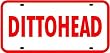 DITTOHEAD LICENSE PLATE sign rush limbaugh