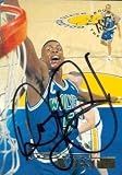 Doug West Autographed/Hand Signed Basketball Card (Minnesota Timberwolves) 1994 Topps Stadium Club #