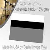 Gray White Black Card 18% 3 in 1 White Balance and Exposure Control Tool