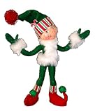 Annalee 9-Inch Green Candystripe Elf